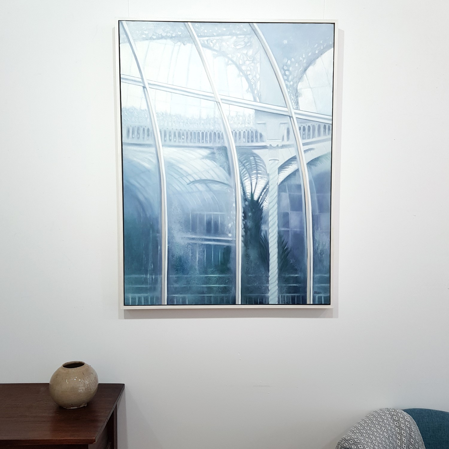 'Kibble Palace, Looking Inwards, Misty Morning  ' by artist Lesley Banks